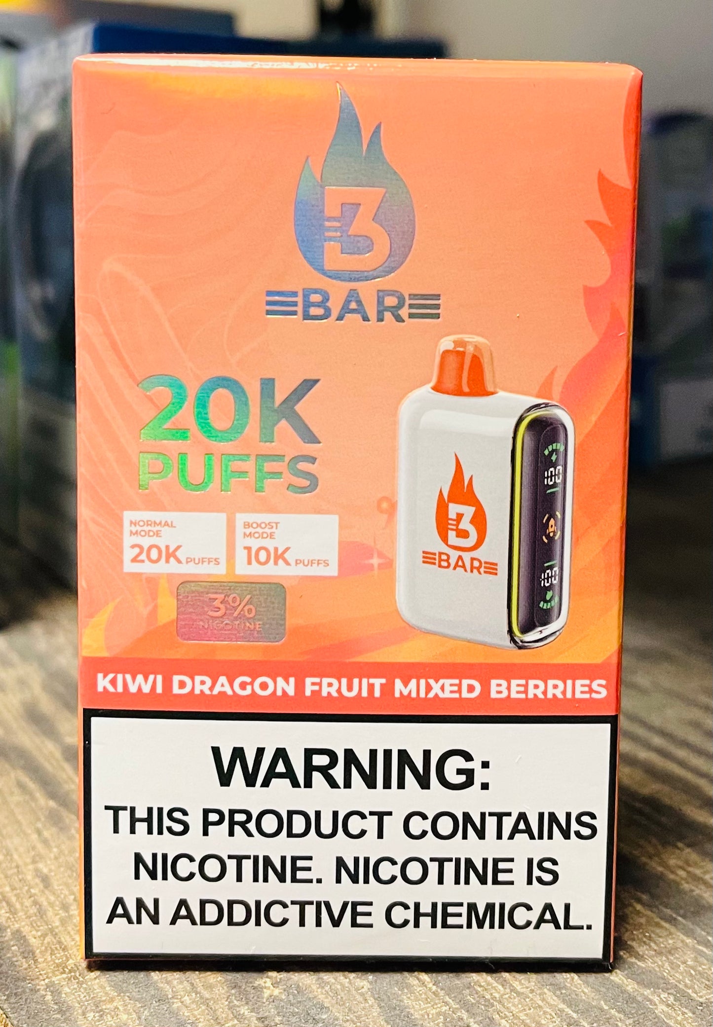 3bar 3% Nicotine 20,000 Puff Disposable Vape
