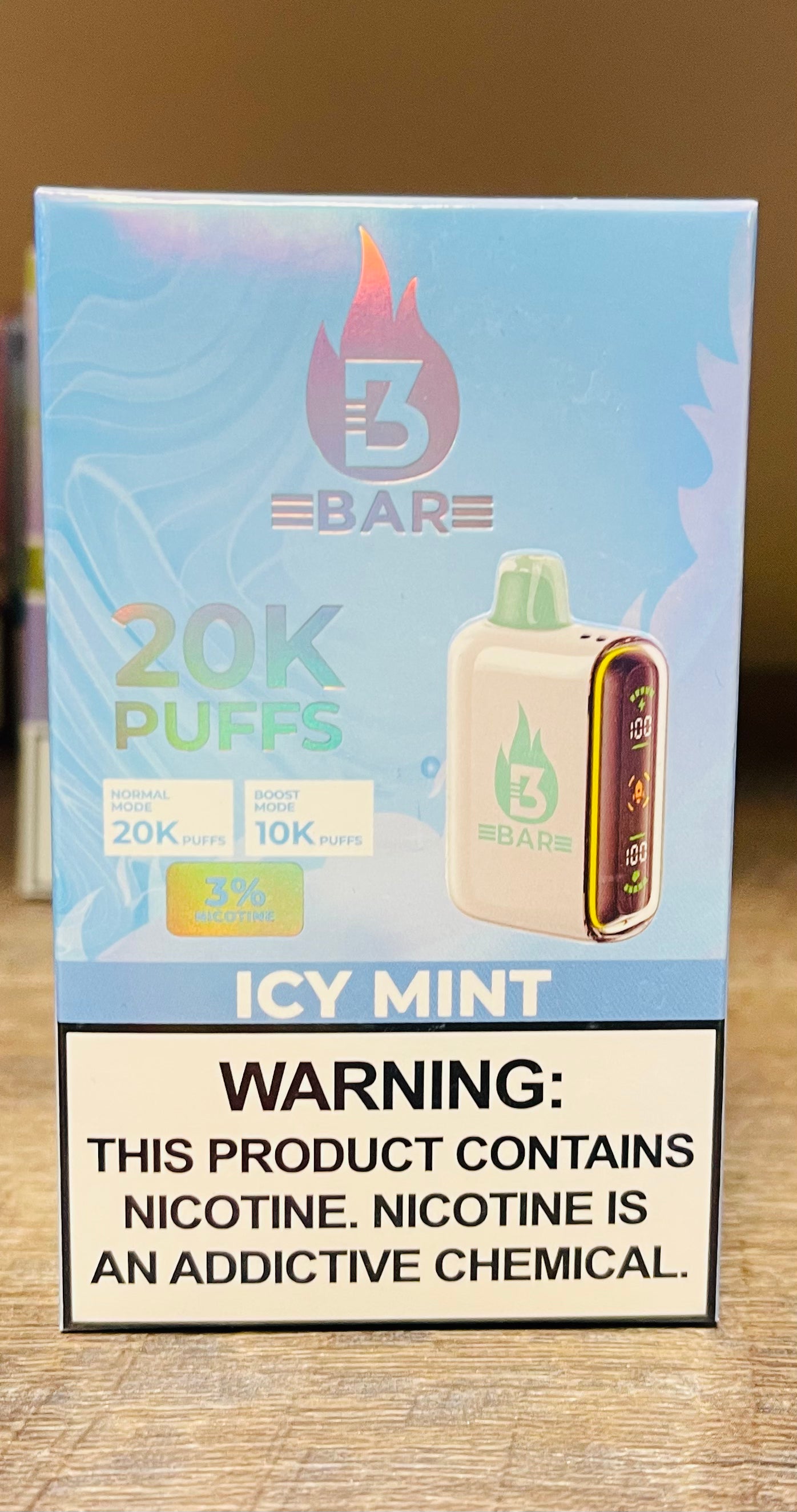 3bar 3% Nicotine 20,000 Puff Disposable Vape