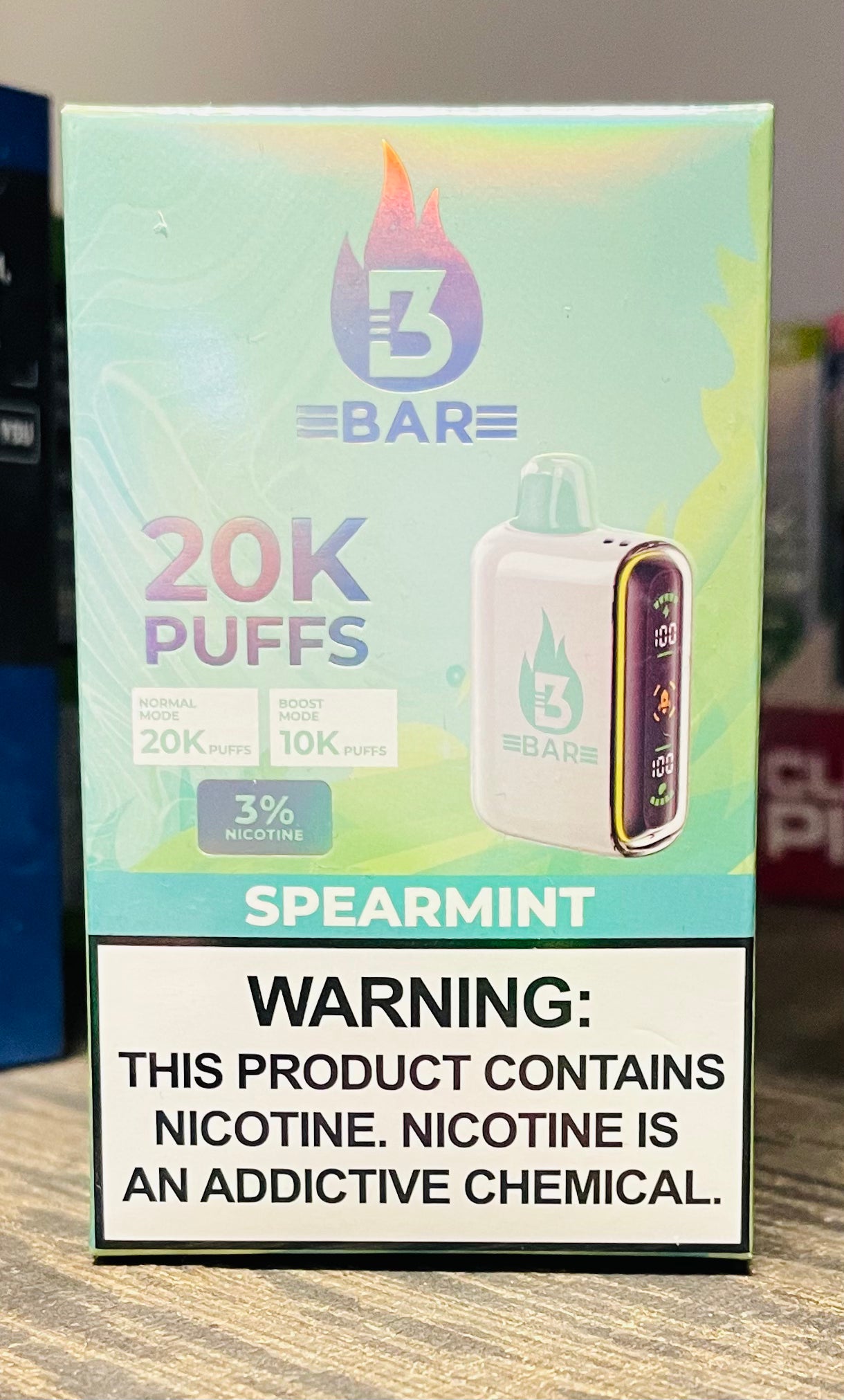3bar 3% Nicotine 20,000 Puff Disposable Vape
