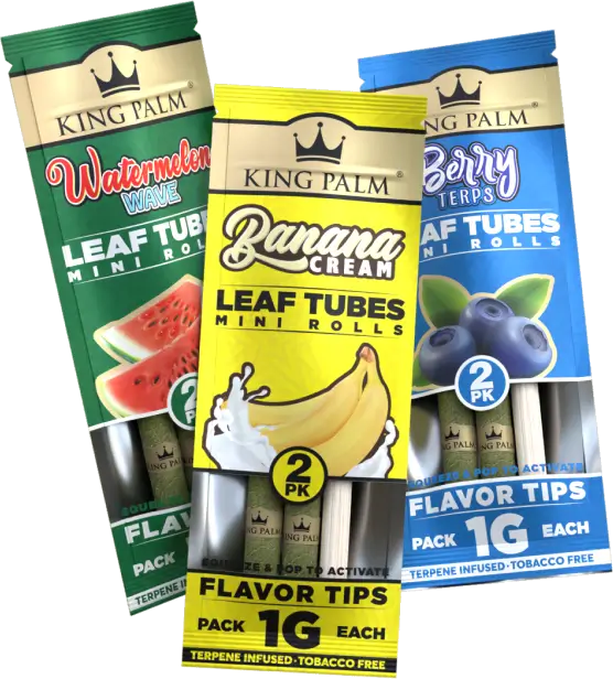 King Palm Leaf Tubes 2 Pack